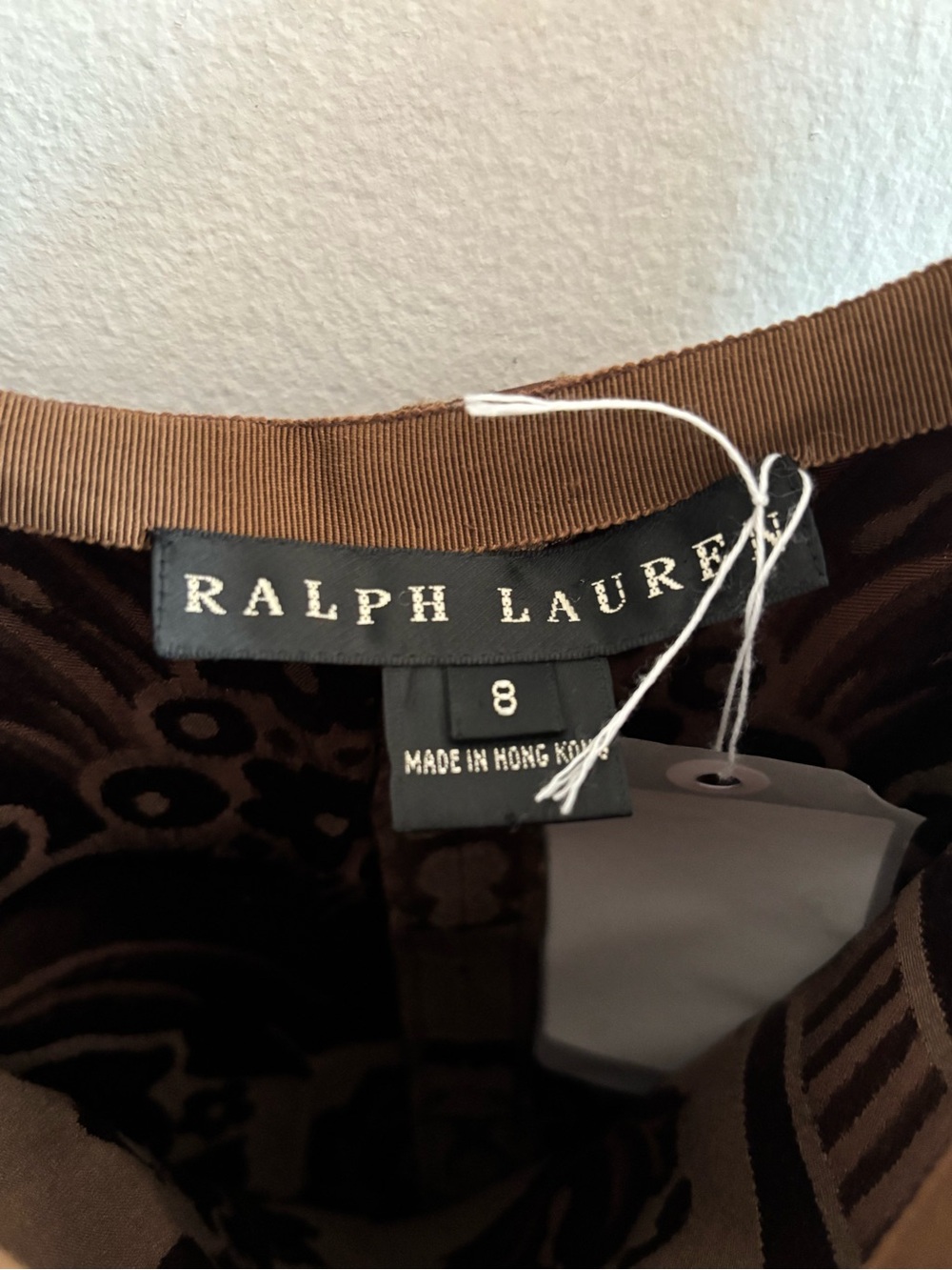 Ralph Lauren Brown Floral Maxi Skirt - Picture 3 of 3